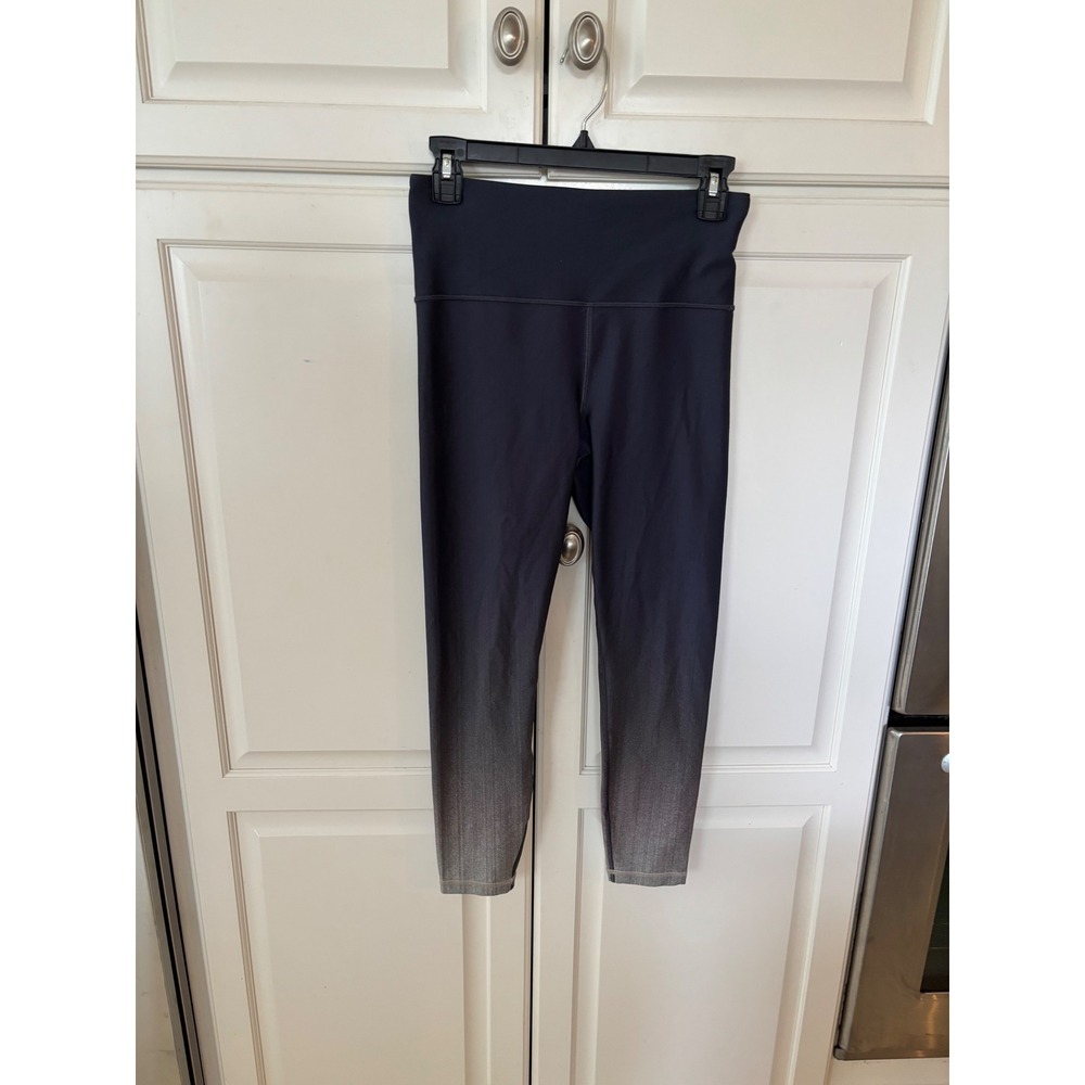 Athleta Elation 7/8 Tight Leggings Navy Blue Grey Ombre High Rise Small Petite